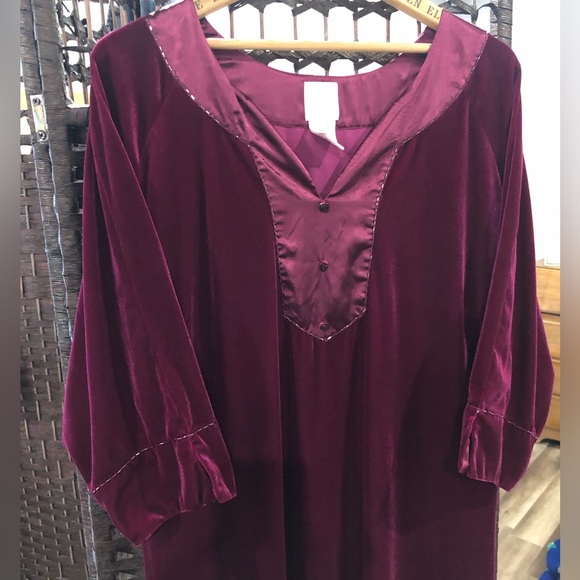 COPY - Stunning Vogue Designs Rich Burgundy Colour Size Large Dressing Gown 96%… - Picture 3 of 6